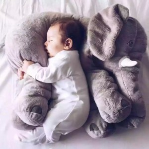 Dibujos Animados 60 cm gran juguete elefante de felpa niños dormir nuevo peluche almohada elefante muñeca regalo de cumpleaños para niños ali-28881077